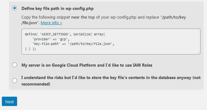 Dodawanie danych autoryzacyjnych z Cloud Platform