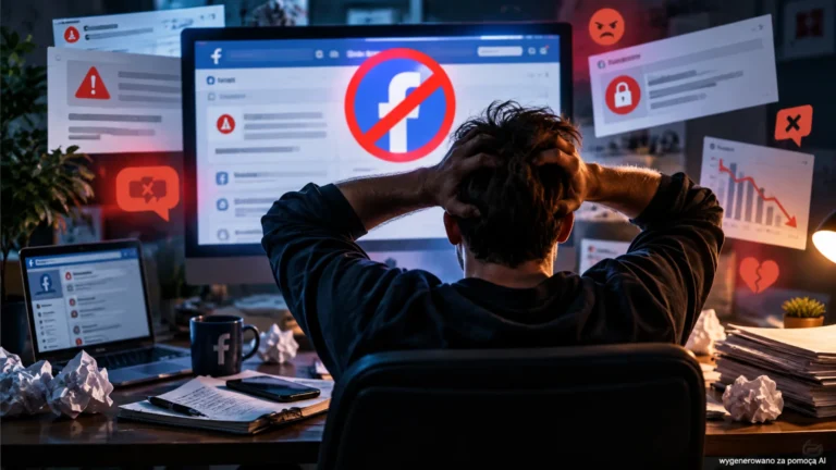 Blokada rekomendacji i monetyzacji na Facebooku. Moja czteromiesięczna droga przez mękę | foto. AI